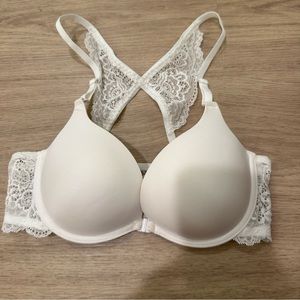 Eve’s Temptation Front Close Strappy Lace Back Push Up Bra